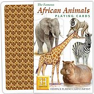 African Animals Playing Cards