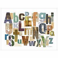 Wall Art - Alphabet Collage 24x18