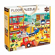 24 pc Floor Puzzle Construction Site