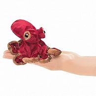 Finger Puppet, Red Octopus