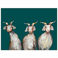 Wall Art - Trio of Goats 18x14