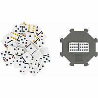 Traditions Double 12 Dominoes In Tin With Trains