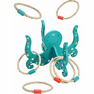 Happy Octopus Wooden Hoopla