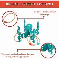 Happy Octopus Wooden Hoopla