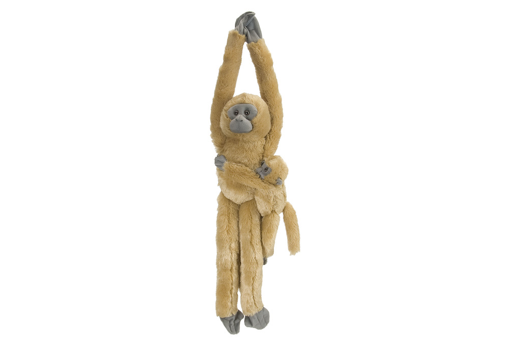 Hanging Common Langur with baby 20"