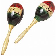 Tri-Color Wood Maracas