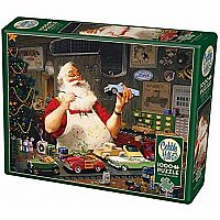 1000 pc Santa Painting Cars