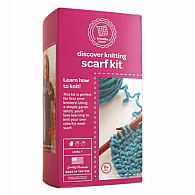 Quick to Knit Scarf - Blue & Purple