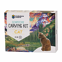 Soapstone Carving Kit Cat