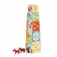 Nesting Blocks Animals of World