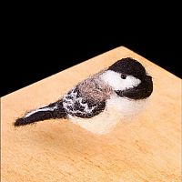 Needle Felting Kit Chickadee 