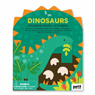 Coloring Book with Stickers Dinosaurs