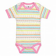 Fair Isle Short Sleeve Onesie 6-9 months