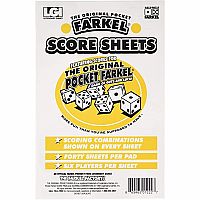 Farkel Score Pad