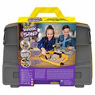 Kinetic Sand, Construction Site Folding Sandbox Playset With Vehicle And 2Lbs Kinetic Sand, For Kids Aged 3 And Up