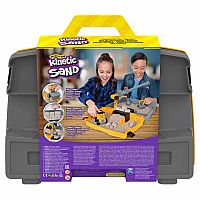 Kinetic Sand, Construction Site Folding Sandbox Playset With Vehicle And 2Lbs Kinetic Sand, For Kids Aged 3 And Up