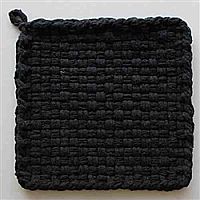 Cotton Potholder Loops Black