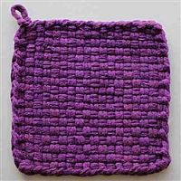 Cotton Potholder Loops Plum