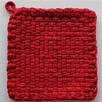 Cotton Potholder Loops Red