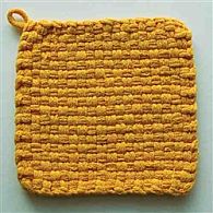 Cotton Potholder Loops Yellow