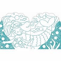 Coloring Book with Stickers Mermaids