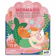 Coloring Book with Stickers Mermaids