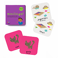 Minilingo Spanish / English Bilingual Flashcards: Bilingual memory game with Spanish & English cards