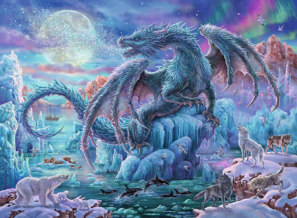 500 Pc Mystical Dragons Fairhaven Toy Garden
