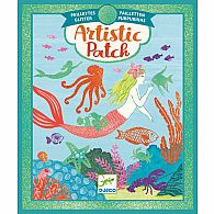Artistic Patch Ocean Glitter