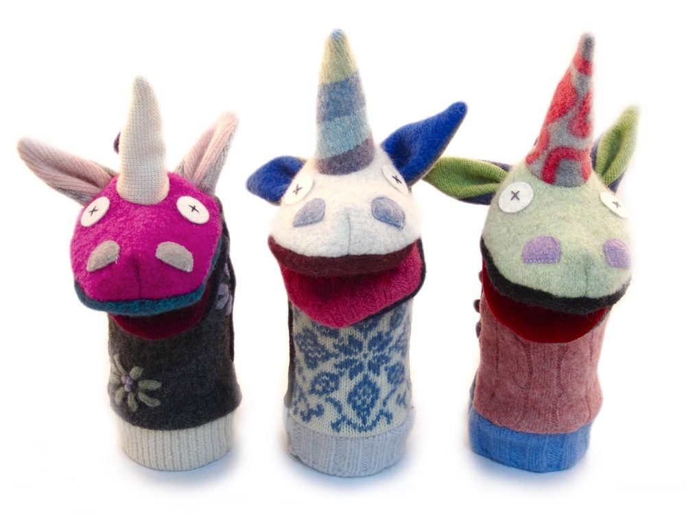 Handmade Unicorn Puppet