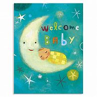 Baby On Moon Gift Enclosure Card